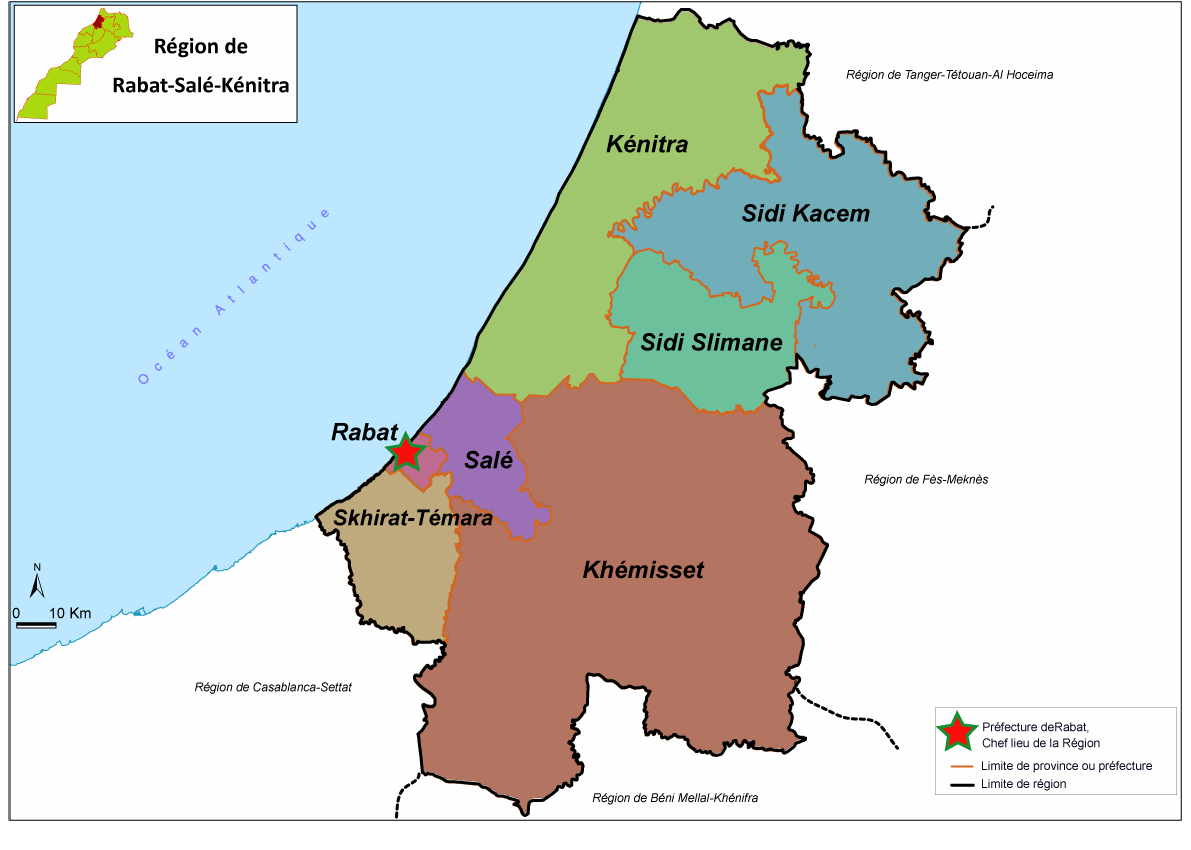Zone d'intervention Rabat-Salé-Kénitra